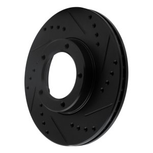 Toyota Hilux Brake Rotor (1) - Front Right - R1 Concepts - Drill & Slot - Black - `89-`08